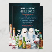 Halloween Ghost Cocktails Einladung (Vorne/Hinten)