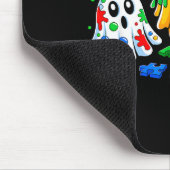 Halloween Ghost Colorful Puzzle Ribbon Autism Awar Mousepad (Ecke)