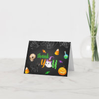 Halloween Ghost Dankeschön Karte