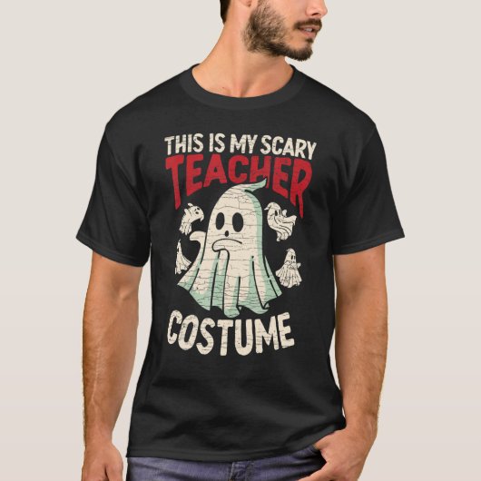 Halloween Ghost, das ist mein Beängstigendes Lehre T-Shirt (Vorderseite)