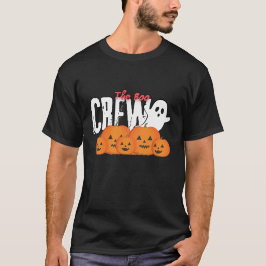 Halloween Ghost Die Boo-Crew-Mannschaft hat lustig T-Shirt (Vorderseite)