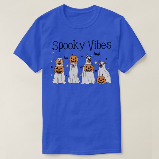 Halloween Ghost Dog Funny T-Shirt (Design vorne)