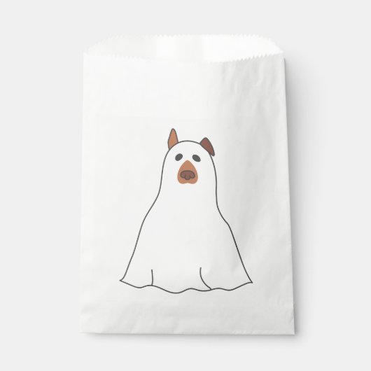 halloween ghost dog gruselig niedlich geschenktütchen (Vorderseite)