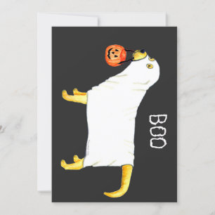 Halloween Ghost Dog Yellow Labrador Einladung