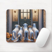 Halloween Ghost Dogs Mousepad (Mit Mouse)