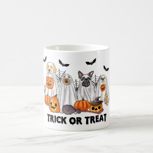 Halloween Ghost Dogs Tasse (Mittel)