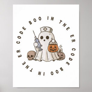 Halloween Ghost Emergency Department Poster