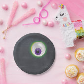 Halloween Ghost Eyeball Eye Cyclops Chalkboard Pappteller (Party)