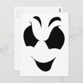 Halloween Ghost Face Postkarte (Vorne/Hinten)