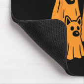 Halloween Ghost Family Funny Dog L Mousepad (Ecke)