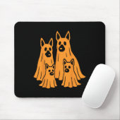 Halloween Ghost Family Funny Dog L Mousepad (Mit Mouse)