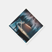 Halloween Ghost Figlaying Pool Serviette (Ecke)