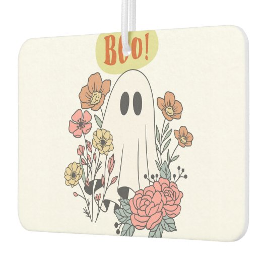 Halloween Ghost Floral Autolufterfrischer (Links)