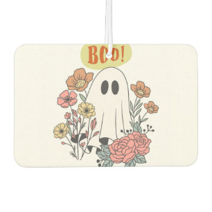 Halloween Ghost Floral Autolufterfrischer