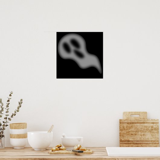 Halloween Ghost Foto Print Poster (Küche)