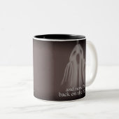 Halloween Ghost Funny Zweifarbige Tasse (VorderseiteRechts)
