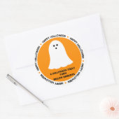 Halloween Ghost-Gastgeschenk Runder Aufkleber (Umschlag)