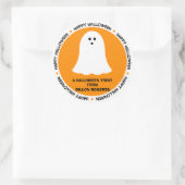 Halloween Ghost-Gastgeschenk Runder Aufkleber (Tasche)