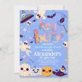 Halloween Ghost Geburtstag Einladung Party Hey Boo (Vorderseite)