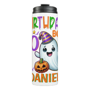 Halloween Ghost Geburtstag Junge Spooky Party Desi Thermosbecher
