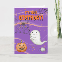 Halloween Ghost Geburtstagskarte Feiertagskarte