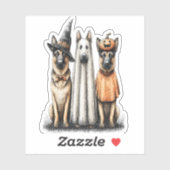 Halloween Ghost German Shepherd Dog Aufkleber (Blatt)