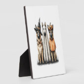 Halloween Ghost German Shepherd Dog Fotoplatte (Seite)