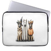 Halloween Ghost German Shepherd Dog Laptopschutzhülle (Vorderseite)