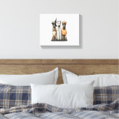 Halloween Ghost German Shepherd Dog Leinwanddruck (Insitu (Schlafzimmer))