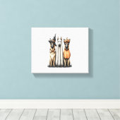 Halloween Ghost German Shepherd Dog Leinwanddruck (Insitu (Holzboden))