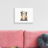 Halloween Ghost German Shepherd Dog Leinwanddruck (Insitu (Wohnzimmer))