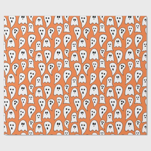 Halloween Ghost Geschenkpapier (Flach)