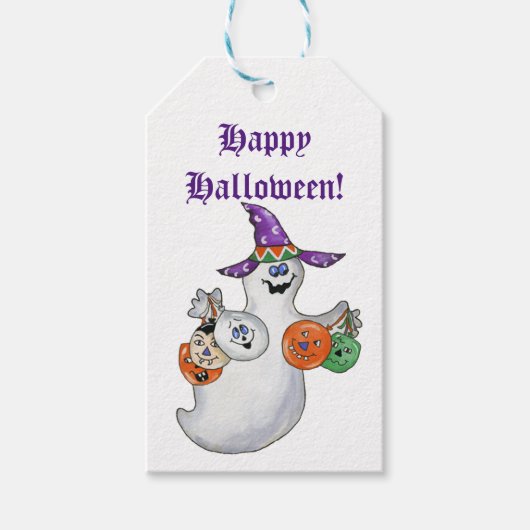 Halloween Ghost-Gift-Tags Geschenkanhänger (Vorderseite)