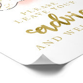 Halloween Ghost Girl Babyduschenratgeber Zeichen Poster (Ecke)