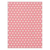 Halloween Ghost Girl Muster Geburtstagspink Tischdecke (Vorderseite)