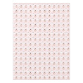 Halloween Ghost Girl & Orange Pumpkin Pink Tablecl Tischdecke (Vorderseite)