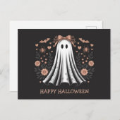 Halloween Ghost Girl Postcard Postkarte (Vorne/Hinten)