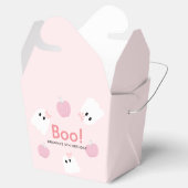 Halloween Ghost Girl & Pumpkin Niedlich Pink Geschenkschachtel (Geöffnet)