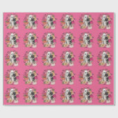 Halloween Ghost Girly Geschenkpapier (Flach)