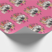 Halloween Ghost Girly Geschenkpapier (Ecke)