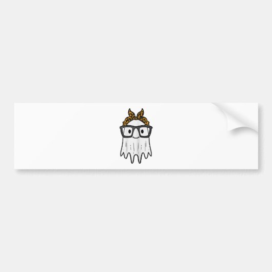 Halloween Ghost Glasses Niedlich Autoaufkleber (Vorne)