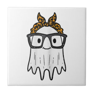 Halloween Ghost Glasses Niedlich Fliese