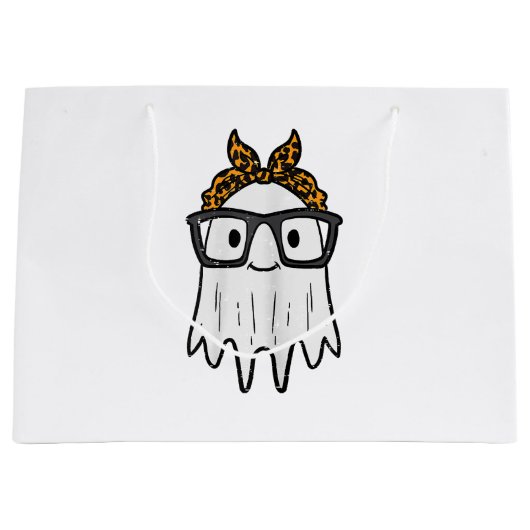 Halloween Ghost Glasses Niedlich Große Geschenktüte (Vorderseite)