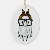 Halloween Ghost Glasses Niedlich Keramik Ornament (Rechts)