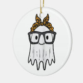 Halloween Ghost Glasses Niedlich Keramik Ornament (Links)