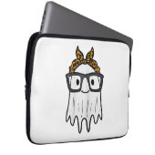 Halloween Ghost Glasses Niedlich Laptopschutzhülle (Vorne Rechts)