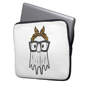 Halloween Ghost Glasses Niedlich Laptopschutzhülle (Vorderseite Links)