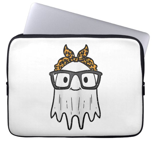 Halloween Ghost Glasses Niedlich Laptopschutzhülle (Vorderseite)