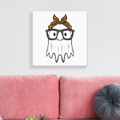 Halloween Ghost Glasses Niedlich Leinwanddruck (Insitu (Wohnzimmer))