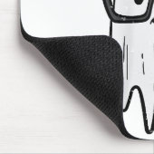 Halloween Ghost Glasses Niedlich Mousepad (Ecke)